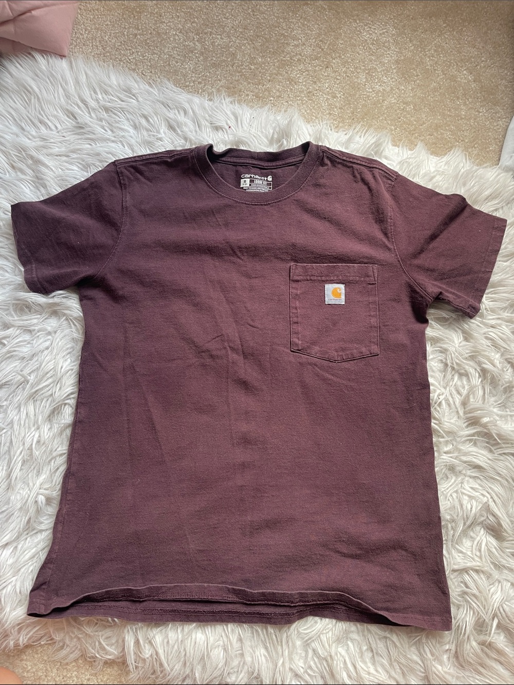Carhartt Short-Sleeve Pocket Tee in brown
